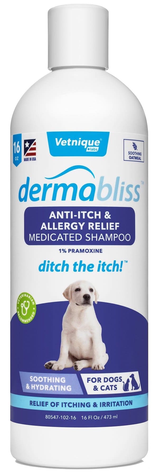 Dermabliss Anti-Itch & Allergy Relief Medicated Shampoo 