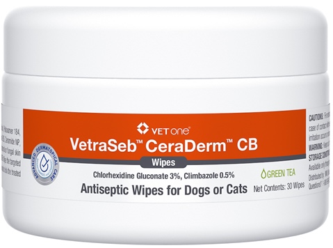 VetraSeb CeraDerm CB Wipes